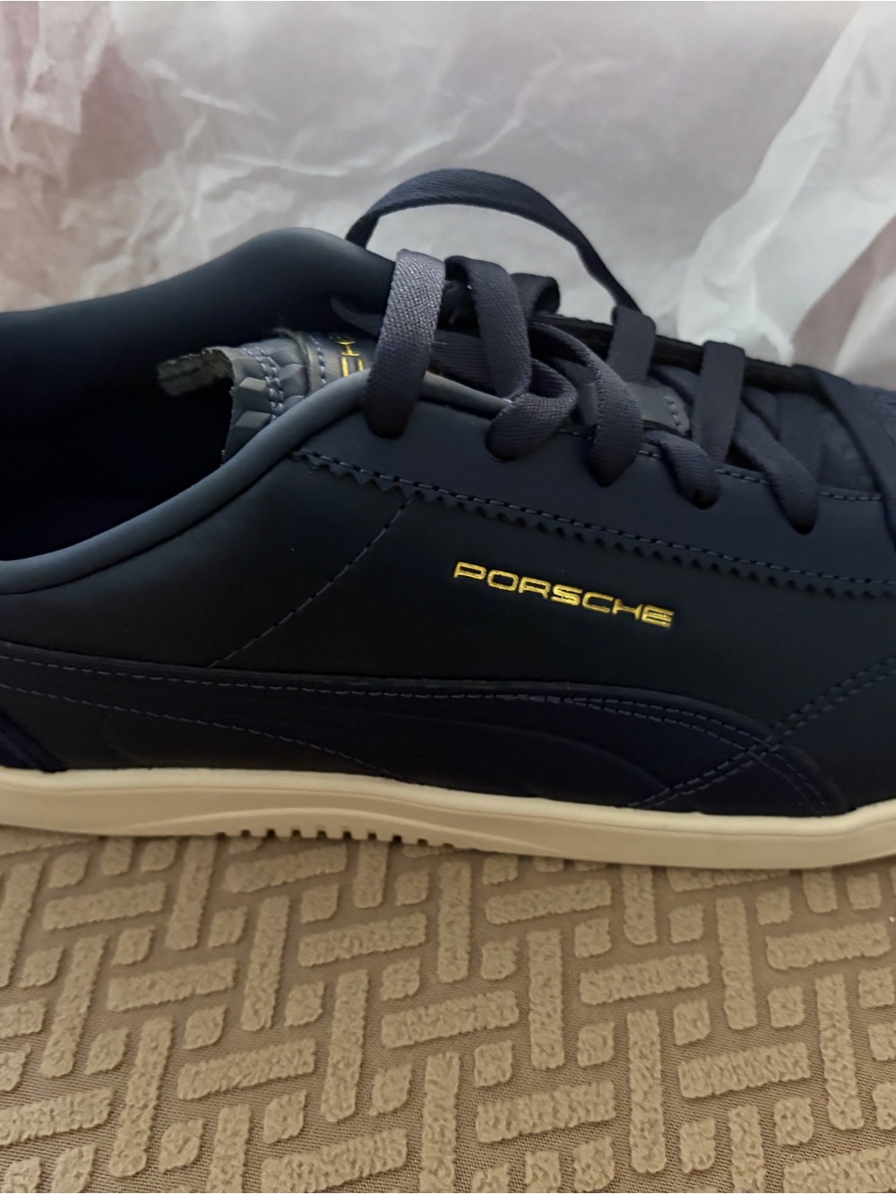 Men's Navy Casual Sneakers - Puma x Porsche